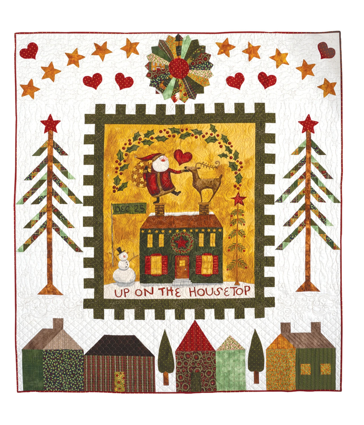 Quilt Panel Magic completed panel quilt full display view