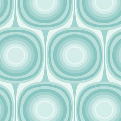 Squircle Light Aqua 108" Wide Quilt Backing Fabric