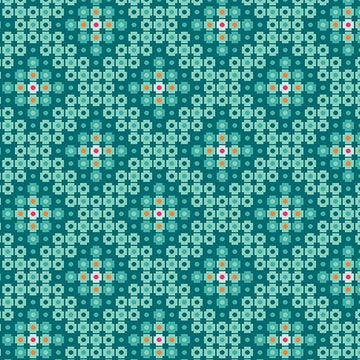Stitchy Crossweave Teal Fabric Yardage