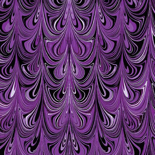 Needlestars Purple Chandelier Fabric Yardage