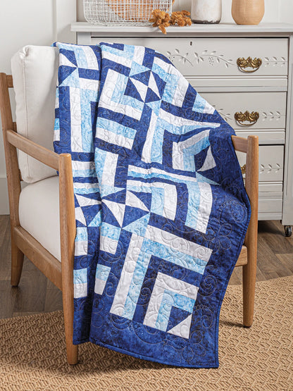 Creative Log Cabin Quilts sample project with colorful fabrics