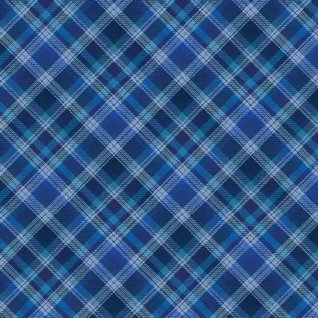 Farmhouse Plaid Blue Fabric Yardage - quilt fabric for sewing and quilting projects