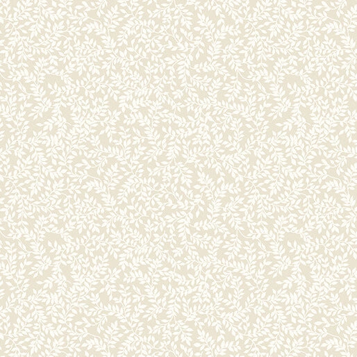 Classic Keepsakes Ecru Mini Ferns Fabric Yardage - quilt fabric for sewing and quilting projects