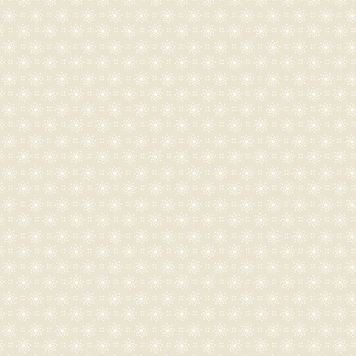 Classic Keepsakes Ecru Sunburst Dots Fabric Yardage - quilt fabric for sewing and quilting projects