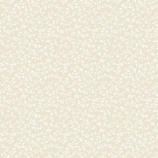 Classic Keepsakes Ecru Vineyard Floral Fabric Yardage - quilt fabric for sewing and quilting projects
