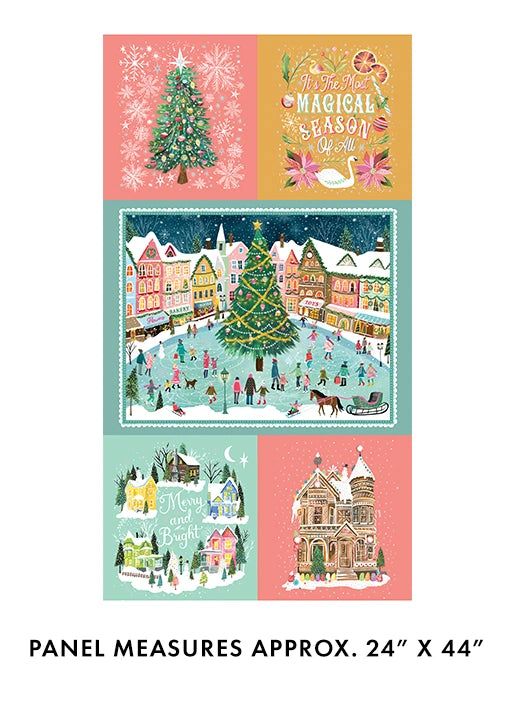 Magical Season Quilt Panel - quilt fabric panel for quilting projects