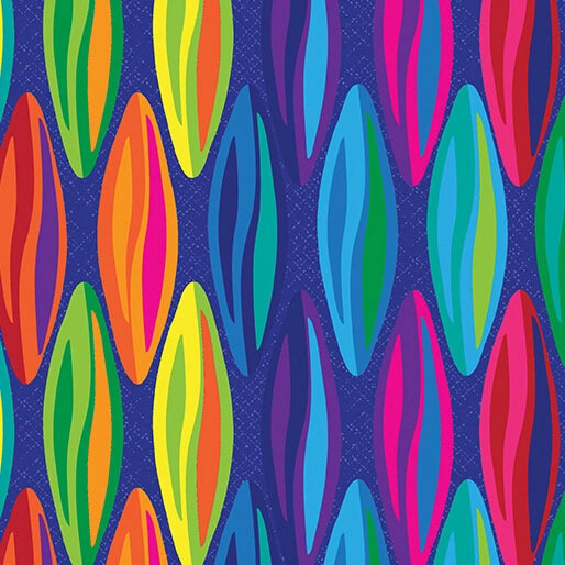 Kaleidoscope Metamorphosis Dark Blue Multi 108" Wide 3 Yard Quilt Fabric Back Pack - wide quilt backing fabric for longarm q