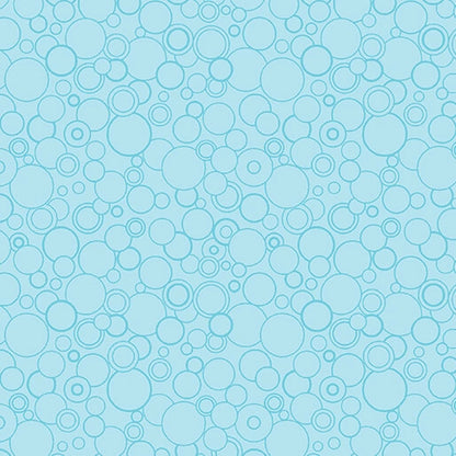 Cats Meow Light Teal Circling Around 108 inch 3 yard quilt back pack