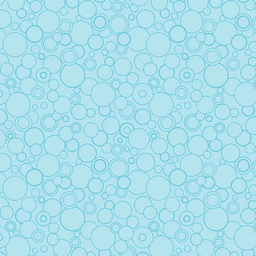 Cats Meow Light Teal Circling Around 108 inch 3 yard quilt back pack