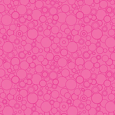Cat's Meow Fuschia Circling Around 108" Wide 3 Yard Quilt Fabric Back Pack