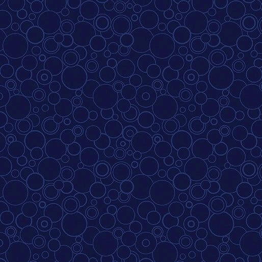 Cats Meow Navy Circling Around 108 inch 3 yard quilt back pack