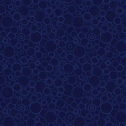 Cats Meow Navy Circling Around 108 inch 3 yard quilt back pack