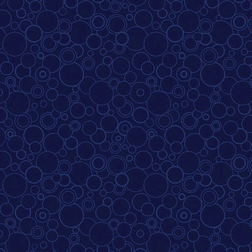Cats Meow Navy Circling Around 108 inch wide quilt backing fabric