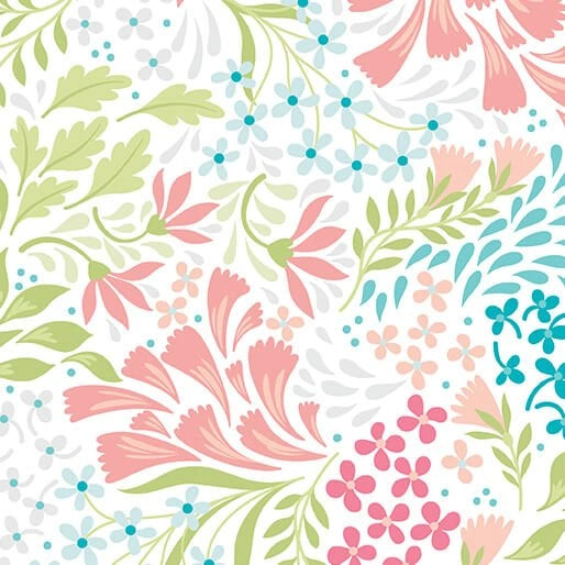 Garden Dalliance Coral First Impressions 108 inch 3 yard quilt back pack