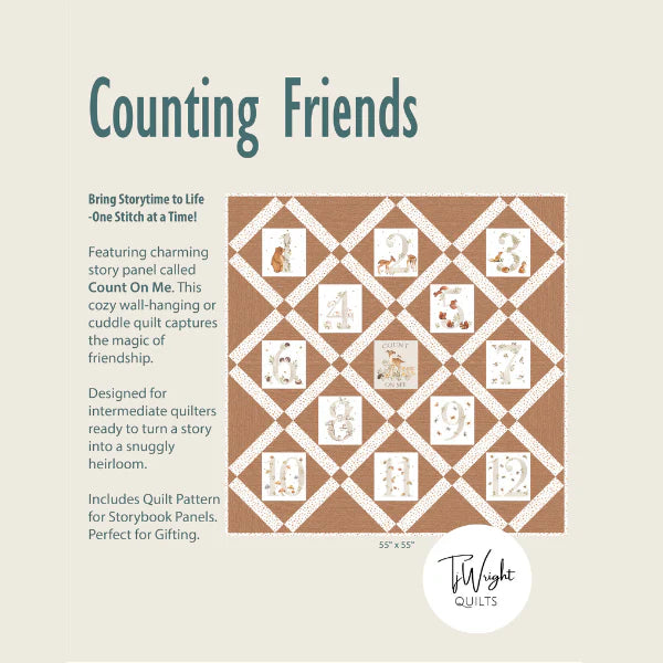Counting Friends Quilt Pattern - image 1 - quilting pattern with step-by-step instructions