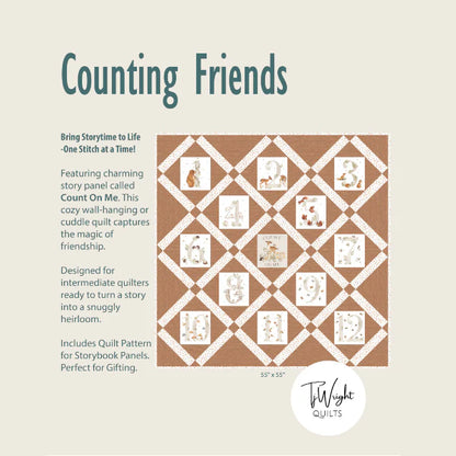 Counting Friends Quilt Pattern - image 1 - quilting pattern with step-by-step instructions