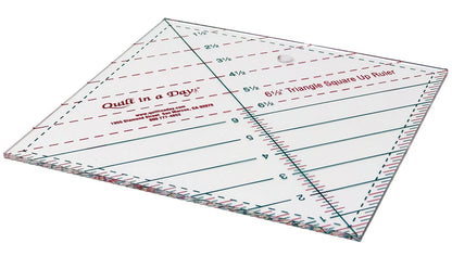 Triangle Square Up Ruler 6-1/2in - image 2 - quilting ruler for precision cutting