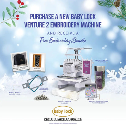 Baby Lock Venture 2 Multi Needle Embroidery Machine - image 9 - Baby Lock sewing machine or accessory
