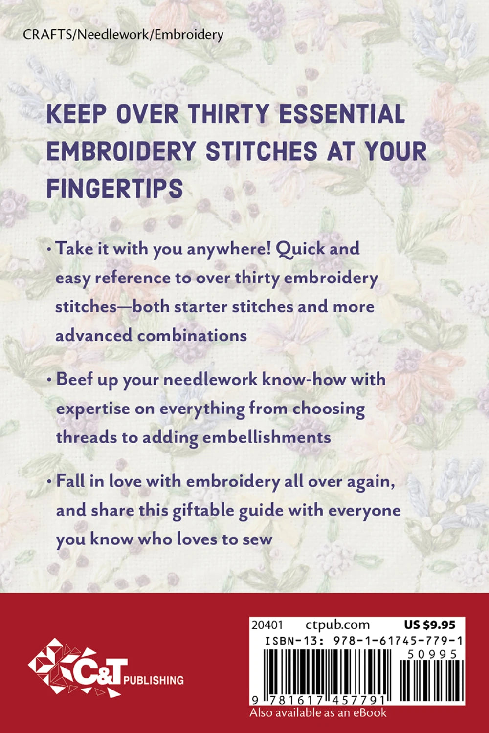 Embroidery Stitching Handy Pocket Guide - image 2 - quilting supply from Quilted Joy