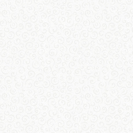 Quilting Illusions White Curly Cue Fabric Yardage - quilt fabric for sewing and quilting projects