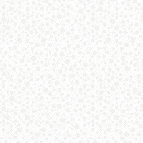 Quilting Illusions White Bubbles Fabric Yardage - quilt fabric for sewing and quilting projects
