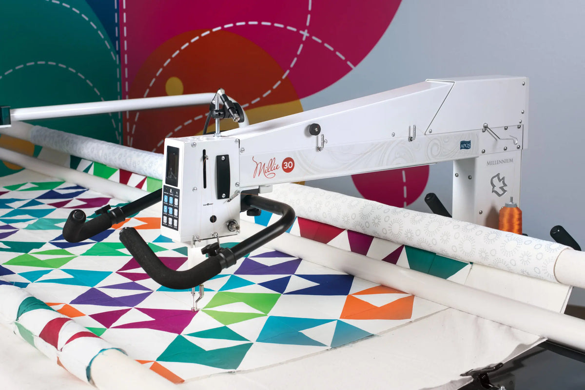 APQS Millie30" Quilting Machine with Comfort Table and FREE Online Class - APQS longarm quilting machine part or accessory