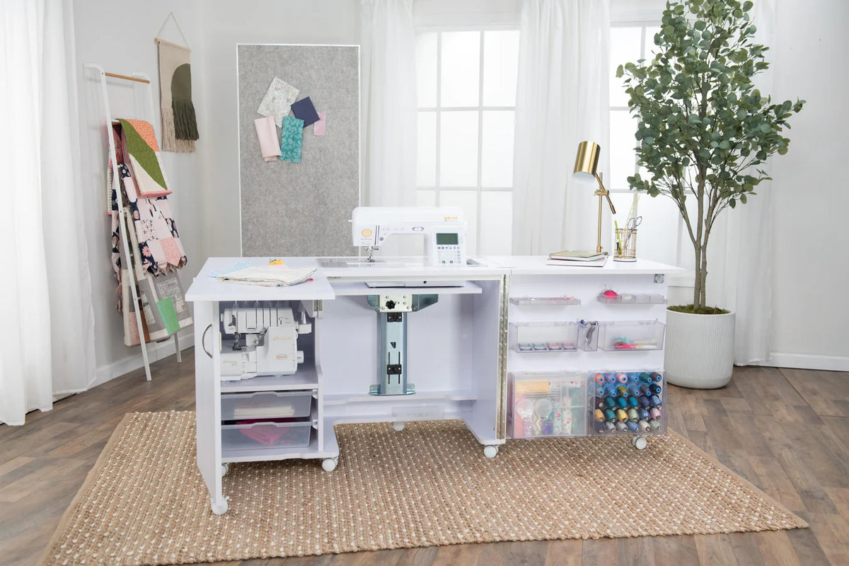 Koala Eclipse Sewing Cabinet in White - image 1 - quilting tool and notions accessory
