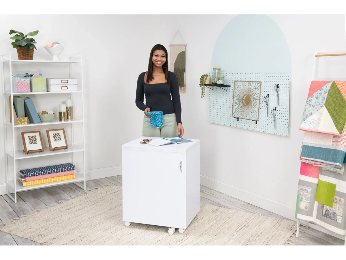 Koala Compact Sewing Cabinet in White - image 2 - quilting supply from Quilted Joy