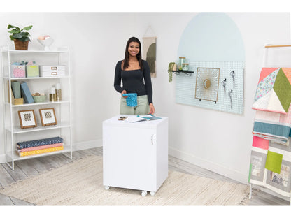 Koala Compact Sewing Cabinet in White - image 2 - quilting supply from Quilted Joy