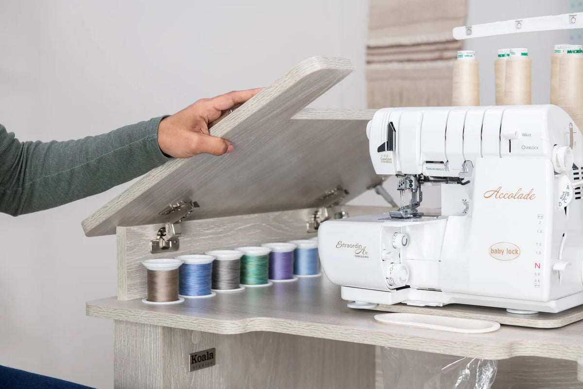Koala Studios Serger Center in White- Floor Model- NEW IN BOX- Deep Discount Louisville Pickup ONLY - serger sewing machine 