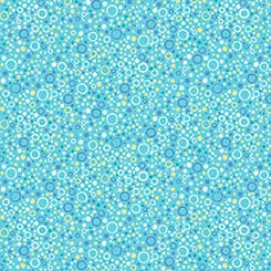 Little Squirt Blue Bubbles Flannel Fabric Yardage by QT Fabrics - nursery coordinate flannel