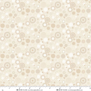 Bubble Dot Cream 108 inch Wide Quilt Backing Fabric by Henry Glass