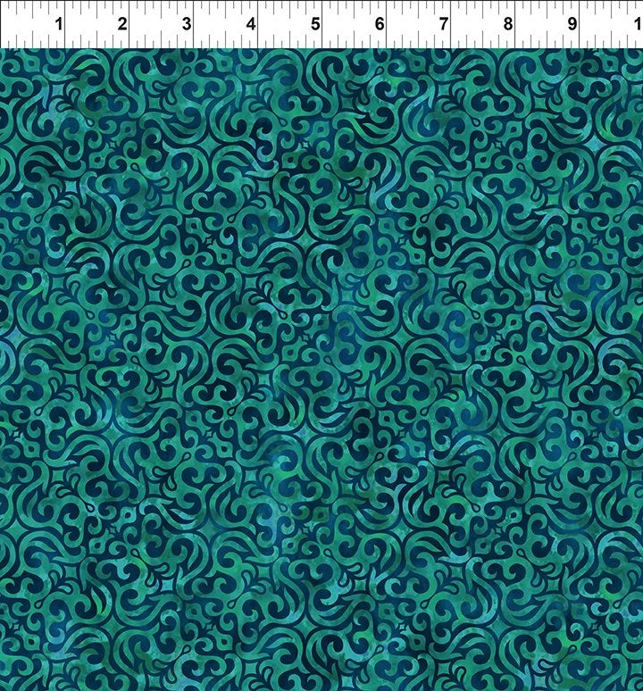 Prism II Aqua Mosaic Fabric Yardage