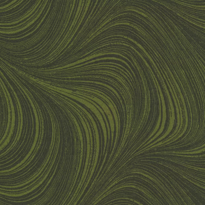Wave Texture Dark Green 108" Wide 3 Yard Quilt Fabric Back Pack - image 1 - wide quilt backing fabric for longarm quilting