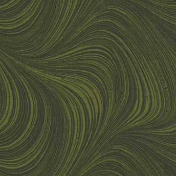 Wave Texture Dark Green 108" Wide Quilt Backing Fabric - wide quilt backing fabric for longarm quilting