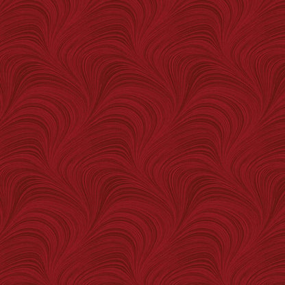 Remnant Wave Texture Flannel Red 35" x 108" Wide Quilt Fabric - wide quilt backing fabric for longarm quilting