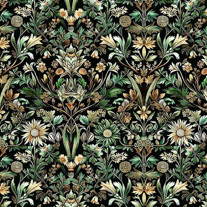 Woodland Floral Forest 108" Wide Quilt Backing Fabric - image 1 - wide quilt backing fabric for longarm quilting
