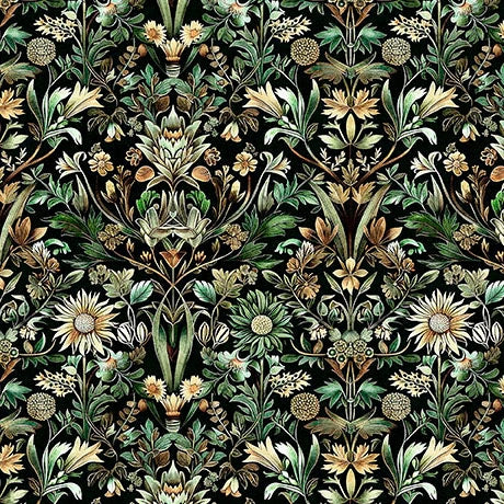 Woodland Floral Forest 108" Wide 3 Yard Quilt Fabric Back Pack - image 1 - wide quilt backing fabric for longarm quilting