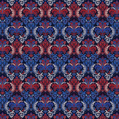 Liberty Hill Navy Damask 108" Wide Quilt Backing Fabric