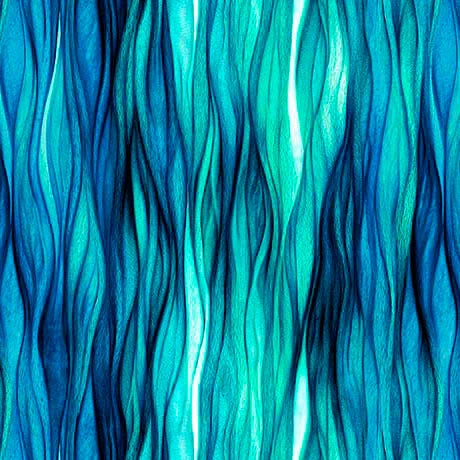 Dreamweaver Turquoise Color Wave Fabric Yardage at Quilted Joy