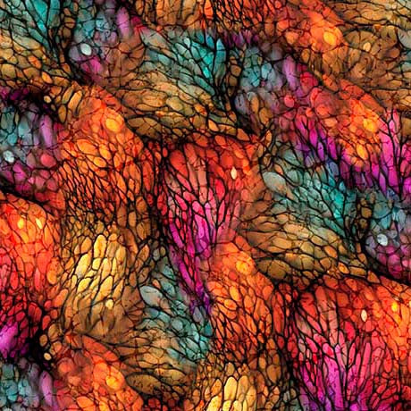 Dreamweaver Multi Color Buds Fabric Yardage at Quilted Joy