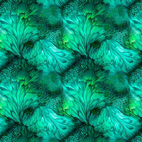 Dreamweaver Jade Foilage Fabric Yardage at Quilted Joy