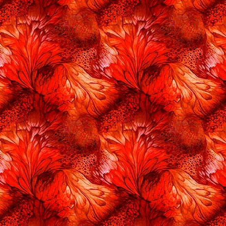 Dreamweaver Tomato Foilage Fabric Yardage at Quilted Joy