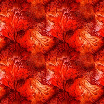 Dreamweaver Tomato Foilage Fabric Yardage at Quilted Joy