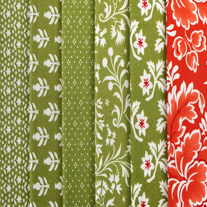 Buon Natale Fat Quarter Bundle - image 2 - fat quarter quilt fabric cut