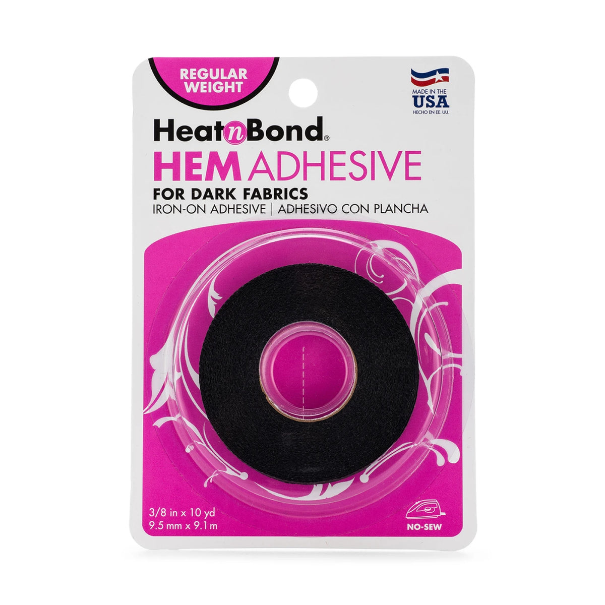 Heat N Bond Hem Adhesive for Dark Fabrics 3/8in x 10yds
