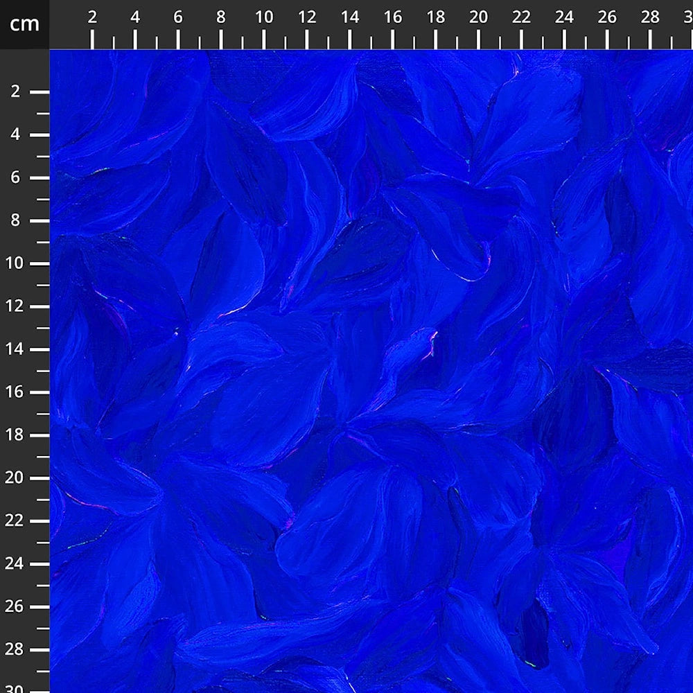 Tulip Festival Blue Zuzu Fabric Yardage - quilt fabric for sewing and quilting projects