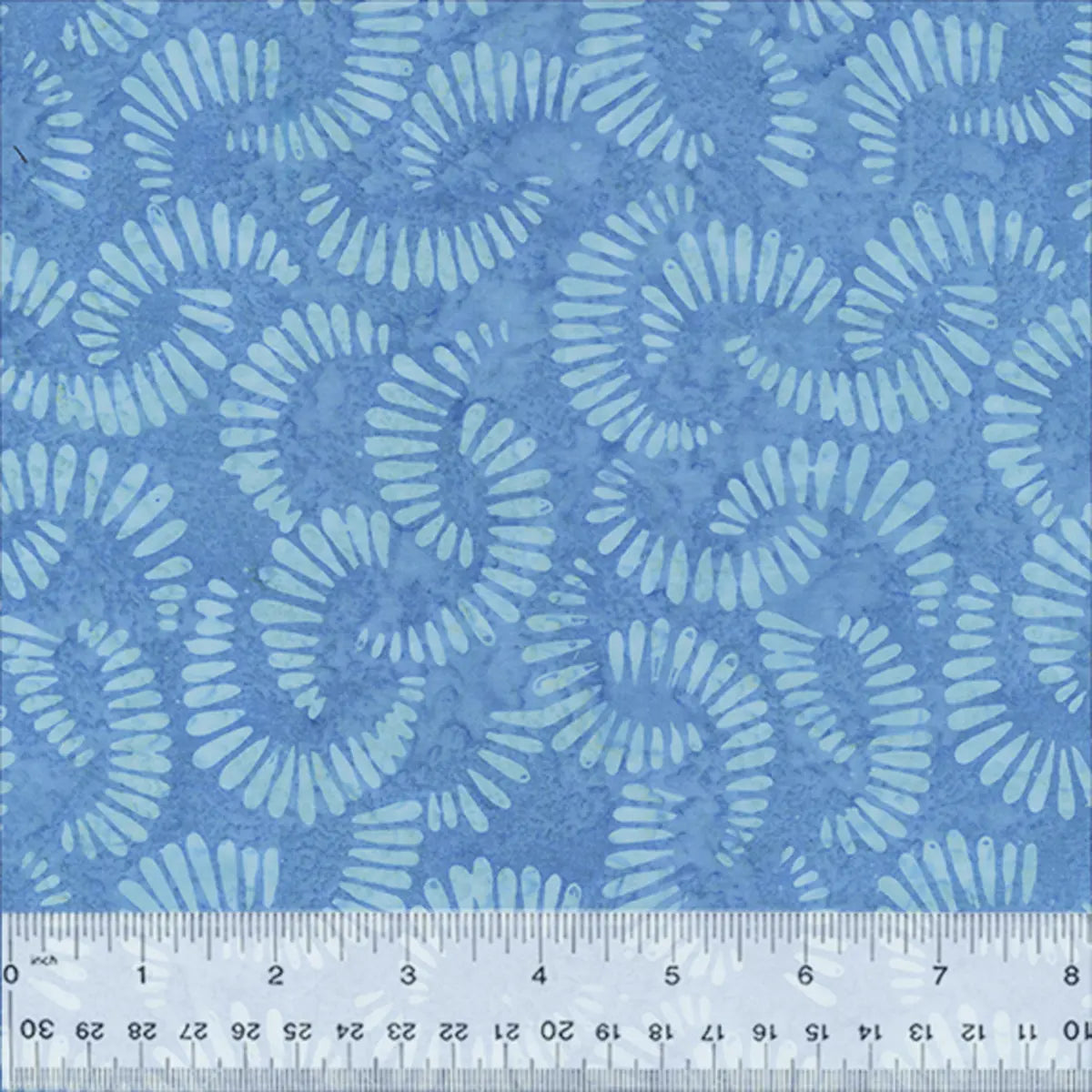 Quiltessentials Splendor Periwinkle Citrus Slices Batik Fabric Yardage