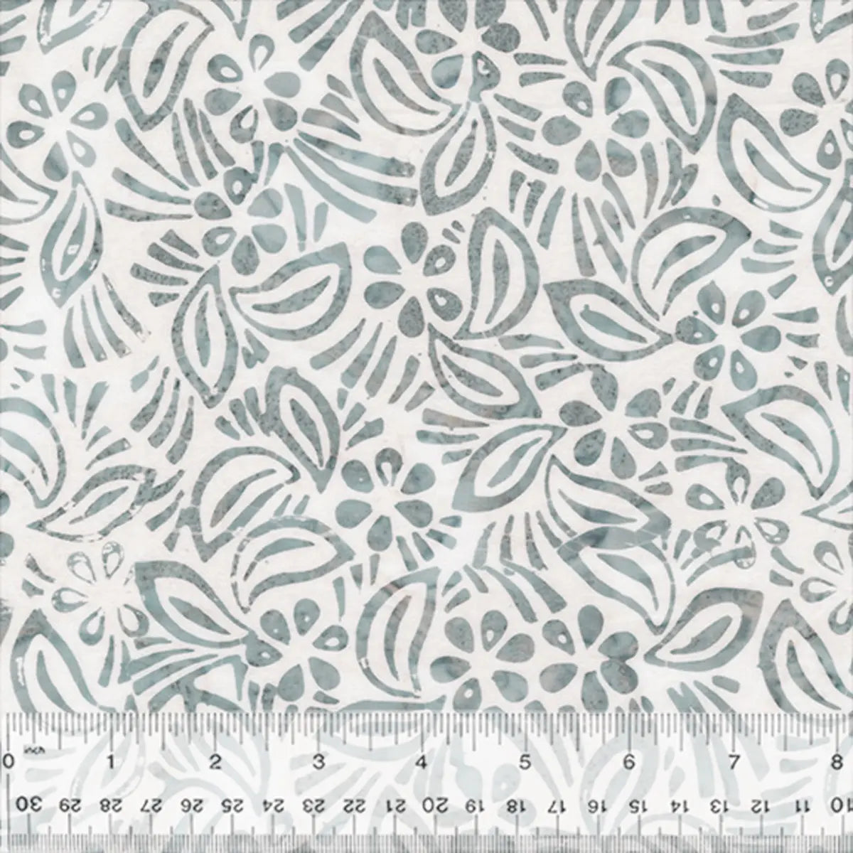 Quiltessentials Splendor Smoke Hibiscus Batik Fabric Yardage