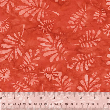 Quiltessentials Splendor Blush Palms Batik Fabric Yardage